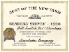 Best of the Vineyard award 1998